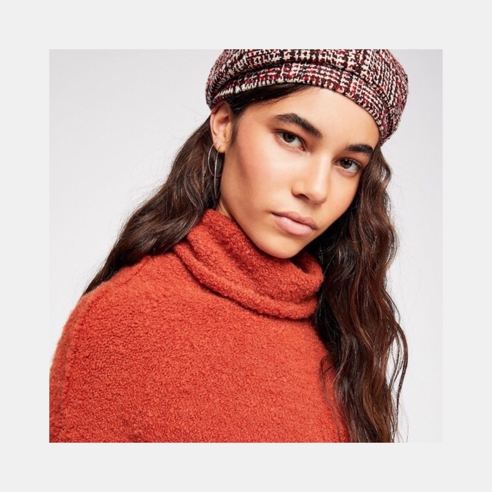 Free People Eloise Tweed Beret NWT - Picture 2 of 5